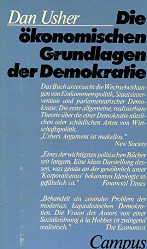 Imagen de archivo de Die konomischen Grundlagen der Demokratie a la venta por Gabis Bcherlager