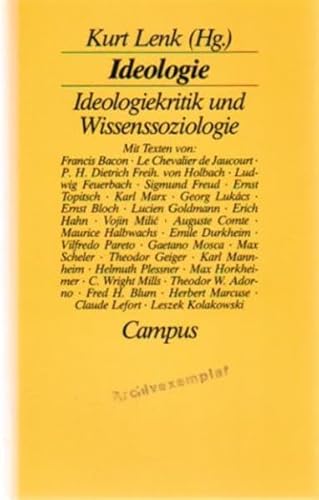 Ideologie: Ideologiekritik und Wissenschaftssoziologie