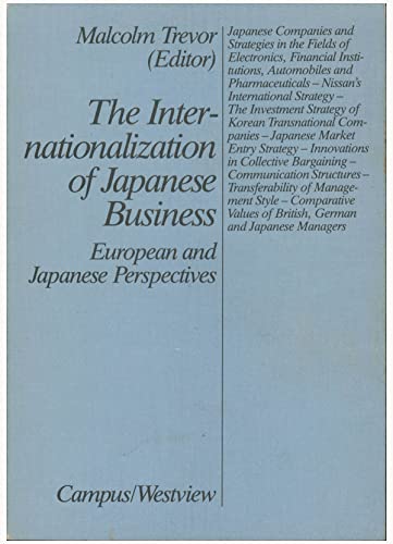 Stock image for The Internationalisation of Japanese Business European and Japanese Perspectives for sale by NEPO UG