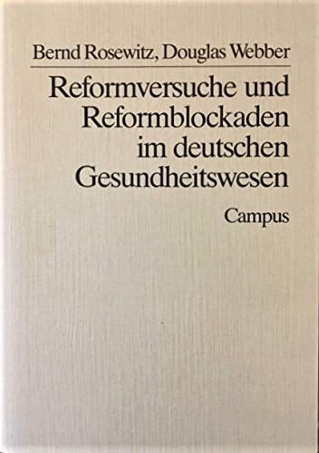 Beispielbild fr Reformversuche und Reformblockaden im deutschen Gesundheitswesen (Schriften aus dem MPI fr Gesellschaftsforschung) zum Verkauf von medimops