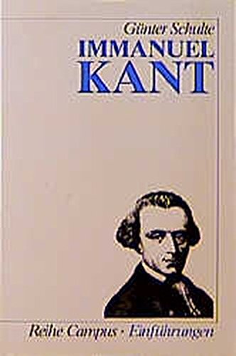 Beispielbild fr Immanuel Kant (Campus Einfhrungen) zum Verkauf von medimops