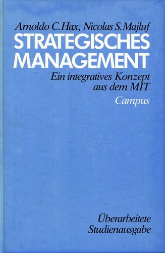 Stock image for Strategisches Management: Ein integratives Konzept aus dem MIT for sale by medimops