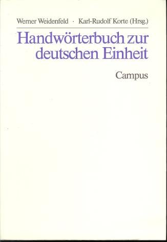 Beispielbild fr Handwrterbuch zur deutschen Einheit, zum Verkauf von Wolfgang Rger