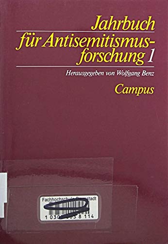 Beispielbild fr JAHRBUCH FR ANTISEMITISMUSFORSCHUNG 1. Zentrum fr Antisemitismusforschung der Technischen Universitt Berlin. zum Verkauf von Antiquariaat Spinoza