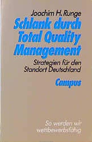 9783593350219: Schlank durch Total Quality Management: Strategien fr den Standort Deutschland
