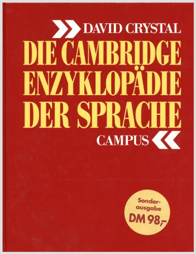 Beispielbild fr Die Cambridge Enzyklopdie der Sprache. Studienausgabe zum Verkauf von medimops