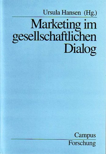 Stock image for Marketing im gesellschaftlichen Dialog for sale by Bernhard Kiewel Rare Books