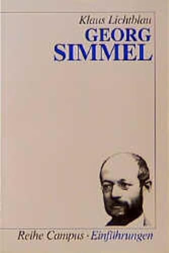 Beispielbild fr Georg Simmel, zum Verkauf von modernes antiquariat f. wiss. literatur