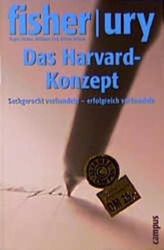 9783593364346: Das Harvard-Konzept. Sachgerecht verhandeln - erfolgreich verhandeln