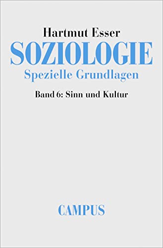 Stock image for Soziologie : spezielle Grundlagen, Bd. 6. Sinn und Kultur. for sale by Wissenschaftliches Antiquariat Kln Dr. Sebastian Peters UG