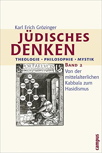 ( Vorbesitz Lewitscharoff ) Jüdisches Denken; Bd. 2. Von der mittelalterlichen Kabbala zum Hasidismus. - Grözinger, Karl Erich
