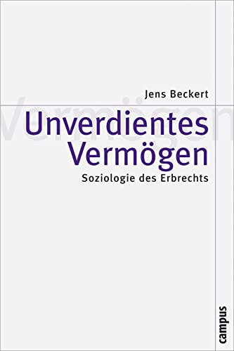 9783593375922: Unverdientes Vermgen: Soziologie des Erbrechts: 54