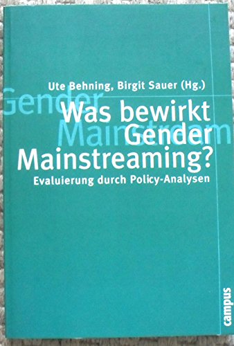 9783593376080: Was bewirkt Gender Mainstreaming?: Evaluierung durch Policy-Analysen