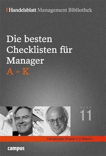 Beispielbild fr Die besten Checklisten fr Manager. A-K (Handelsblatt Management Bibliothek) zum Verkauf von medimops
