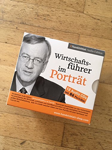 Stock image for Wirtschaftsfhrer im Portrt 12 CDs mit 86 Portrts im Schuber [Audiobook] [Audio CD] Handelsblatt Audio Edition (Herausgeber), Percy Hoven (Sprecher) Gesamtlaufzeit ca. 12 Std Inhalt: CD 1 1. Heinrich von Pierer - Vom Softie zum Macher 2. Werner Mller - Der politische Unternehmer 3. Mike Lazaridis - Der Erfinder der Manager-Droge Blackberry 4. Hans Stern - Der Edelstein-Knig 5. Anton Wolfgang Graf von Faber-Castell - Der Bleistift-Graf 6. Wolfgang Reitzle - Der Grostapler von Linde 7. Hans Riegel - Der ewige Goldbr CD 2 1. Kim Eva Wempe - Die Prinzessin der Juwelen 2. Nicolas G. Hayek - Der Napoleon der Uhrenindustrie 3. Claus Hipp - Der Erfinder von Bio-Babynahrung 4. Franz Fehrenbach - Der Tempomacher von Bosch 5. Wulf Bernotat - Ein Kulturrevolutionr bei Eon 6. Francois-Henri Pinnault - Der Herr der Luxusmarken 7. Ralph Dommermuth - Der Pionier des Webkonzern United Internet 8. Heinz Gries - Der Keksmacher CD 3 1. Christine Licci - Die Power-Bankerin mit Charme 2. Stefan Lbbe for sale by BUCHSERVICE / ANTIQUARIAT Lars Lutzer