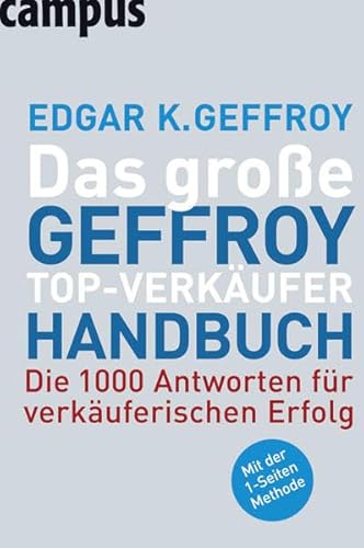 Beispielbild fr Das groe Geffroy Top-Verkufer-Handbuch zum Verkauf von medimops