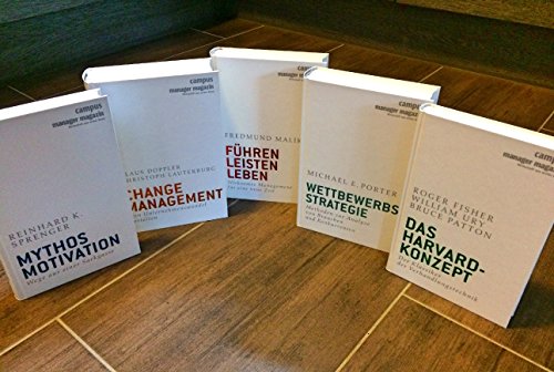 [ 5 Bde. ] Führungsklassiker: Die großen Klassiker der Managementliteratur. Bd. 1: Mythos Motivation, Bd. 2: Führen, Leisten, Leben, Bd. 3: Wettbewerbsstrategie, Bd. 4: Change Management, Bd. 5: Das Harvard-Konzept. - Doppler, Klaus, Reinhard K. Sprenger Fredmund Malik u. a.