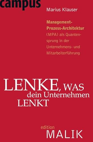 9783593392066: Lenke, was dein Unternehmen lenkt: Management-Prozess-Architektur (MPA) als Quantensprung in der Unternehmens- und Mitarbeiterfhrung