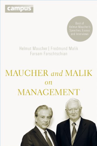 Beispielbild fr Maucher and Malik on Management Format: Hardcover zum Verkauf von INDOO