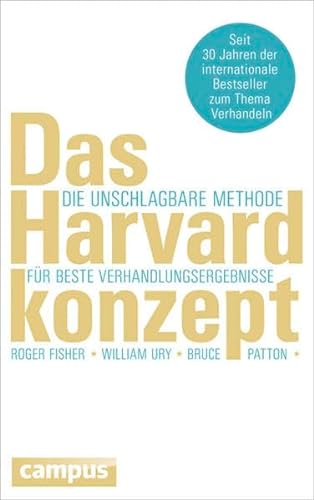 Stock image for Das Harvard-Konzept: Die unschlagbare Methode fr beste Verhandlungsergebnisse for sale by medimops