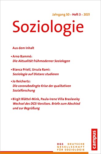 Imagen de archivo de Soziologie 3/2021: Forum der Deutschen Gesellschaft fr Soziologie a la venta por medimops