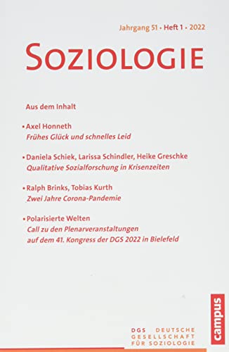 Imagen de archivo de Soziologie 1/2022: Forum der Deutschen Gesellschaft fr Soziologie a la venta por medimops