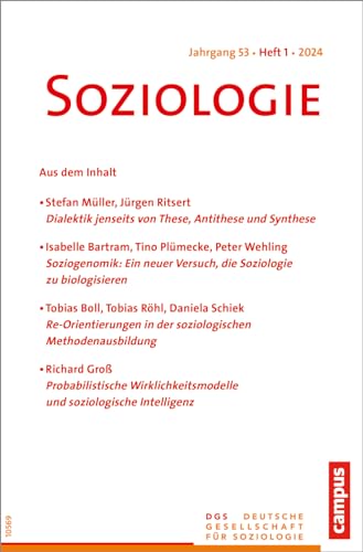 Imagen de archivo de Soziologie 01/2024: Forum der Deutschen Gesellschaft fr Soziologie a la venta por medimops