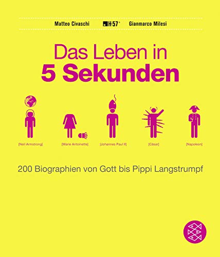 Stock image for Das Leben in 5 Sekunden: 200 Biographien von Gott bis Pippi Langstrumpf for sale by medimops