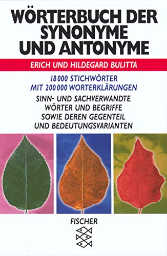 Beispielbild fr Worterbuch Der Synonyme Und Antonyme (German Edition) zum Verkauf von SecondSale