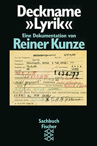 Imagen de archivo de Deckname "Lyrik": Eine Dokumentation (Sachbuch Fischer) (German Edition) a la venta por Better World Books