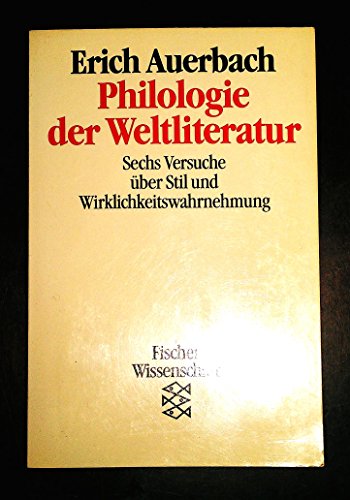 Imagen de archivo de Philologie der Weltliteratur a la venta por medimops