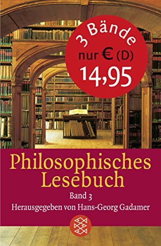 Beispielbild fr Philosphisches Lesebuch, 3 Bde. zum Verkauf von medimops