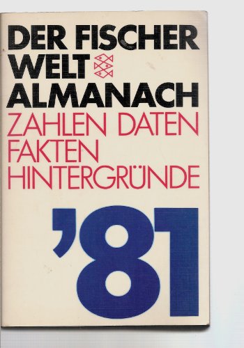 Stock image for Der Fischer Weltalmanach `81 for sale by 3 Mile Island