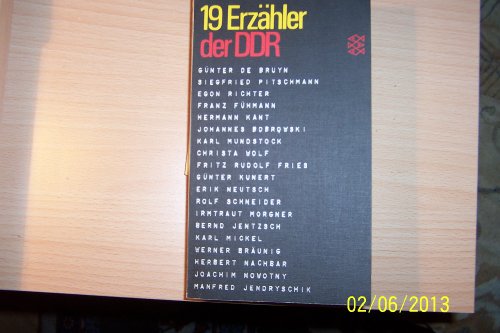 Beispielbild fr 19 Erzhler der DDR zum Verkauf von Versandantiquariat Felix Mcke