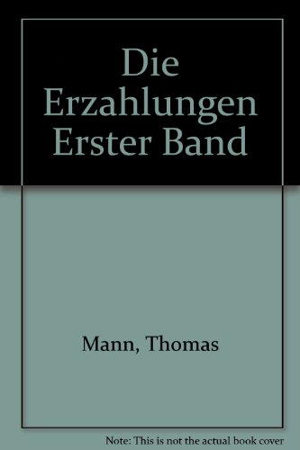 9783596215911: Die Erzahlungen Erster Band