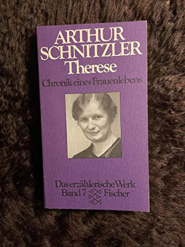 Beispielbild fr Das Erzahlerische Werk/Vol 7/Therese. Chronik Eines Frauenlebens zum Verkauf von Ammareal