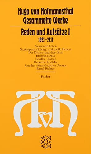 9783596221660: Gesammelte Werke, 10 Bde., Tb., 8, Reden und Aufstze I. (1891 - 1913).