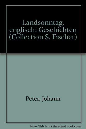 Landsonntag, englisch. Geschichten. ( Collection S. Fischer).