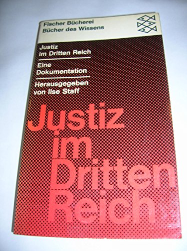 Imagen de archivo de Justiz Im Dritten Reich a la venta por Renaissance Books