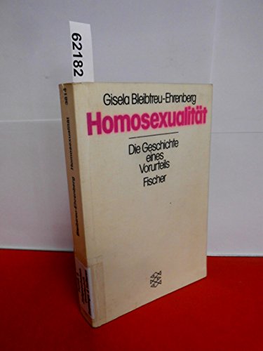 Beispielbild fr Homosexualitt. Die Geschichte eines Vorurteils. zum Verkauf von medimops