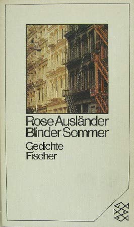 9783596251995: Blinder Sommer. Gedichte