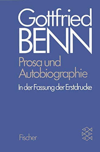 Imagen de archivo de Prosa Und Autobiographie in Der Fassung Der Erstdrucke a la venta por Anybook.com