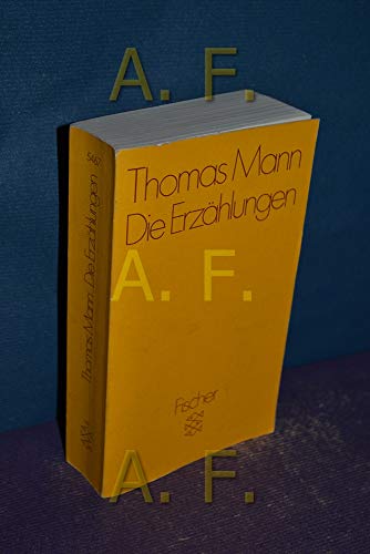 Stock image for Die Erzaehlungen [Perfect Paperback] Thomas Mann for sale by Mycroft's Books