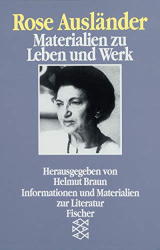 Imagen de archivo de Rose Auslnder. Materialien zu Leben und Werk. a la venta por medimops
