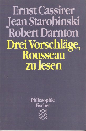 Beispielbild fr Drei Vorschlge, Rousseau zu lesen. ( Philosophie). zum Verkauf von medimops