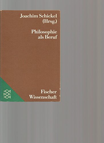 Imagen de archivo de Philosophie als Beruf. a la venta por medimops