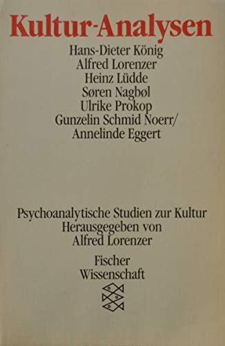 9783596273348: Kultur-Analysen (Fischer Wissenschaft) (German Edition)