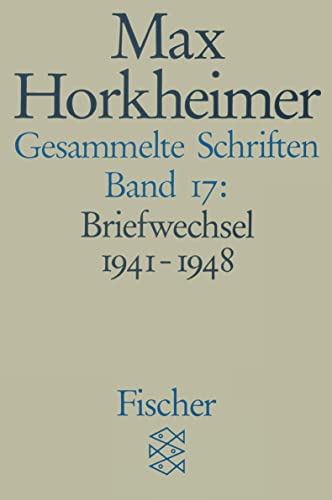 Stock image for Gesammelte Schriften: Briefwechsel 1941-1948: Bd.17 for sale by Revaluation Books