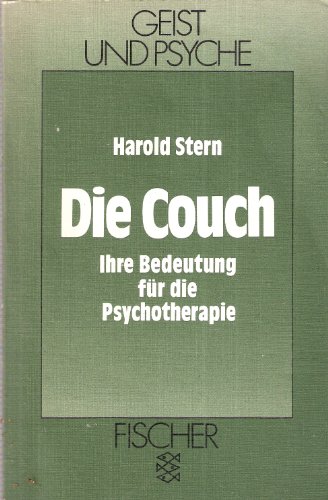 Beispielbild fr Die Couch. Ihre Bedeutung fr die Psychotherapie zum Verkauf von medimops