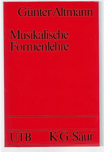 Stock image for Musikalische Formenlehre for sale by medimops